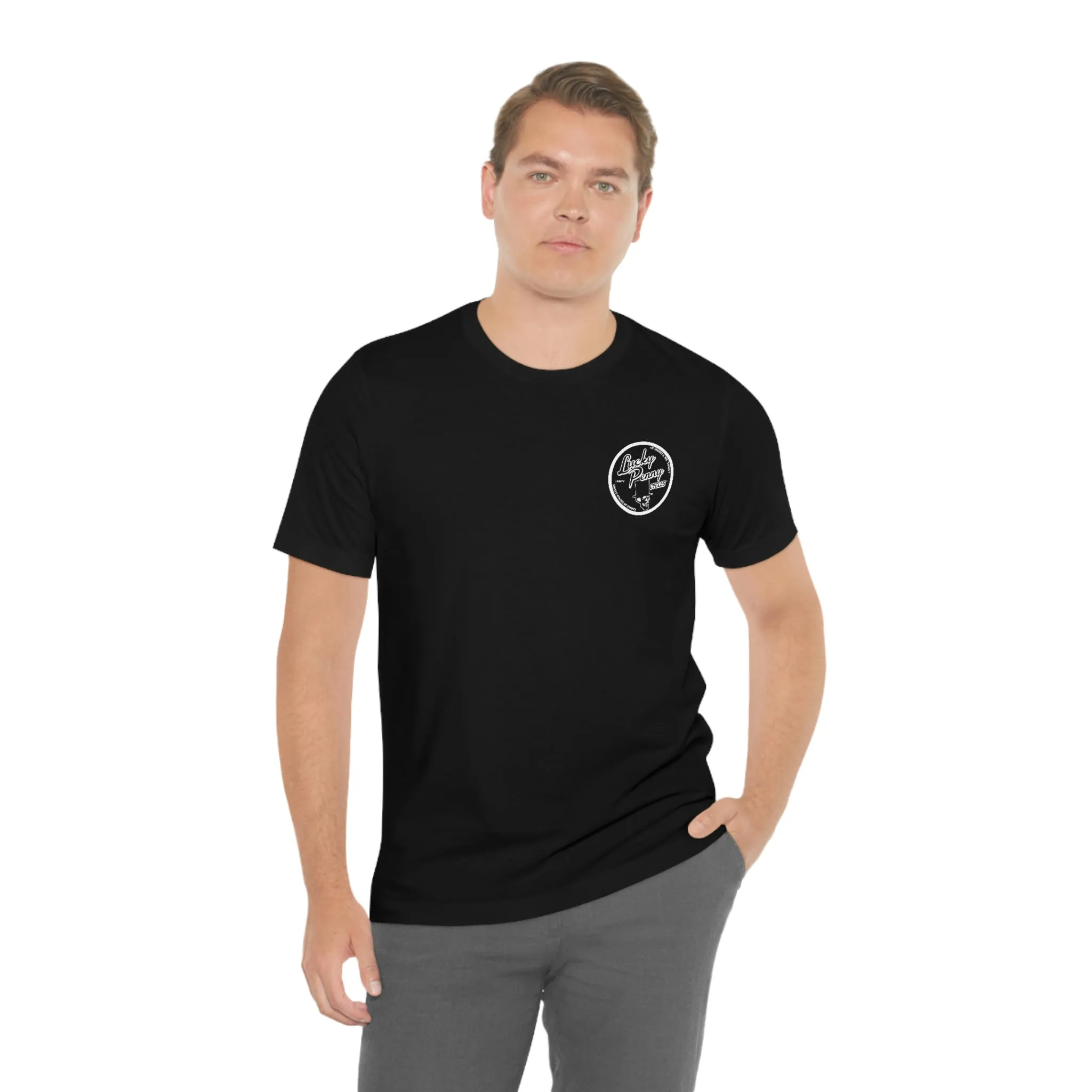 Lucky Penny Cycles Houston Classic Skull T-Shirt