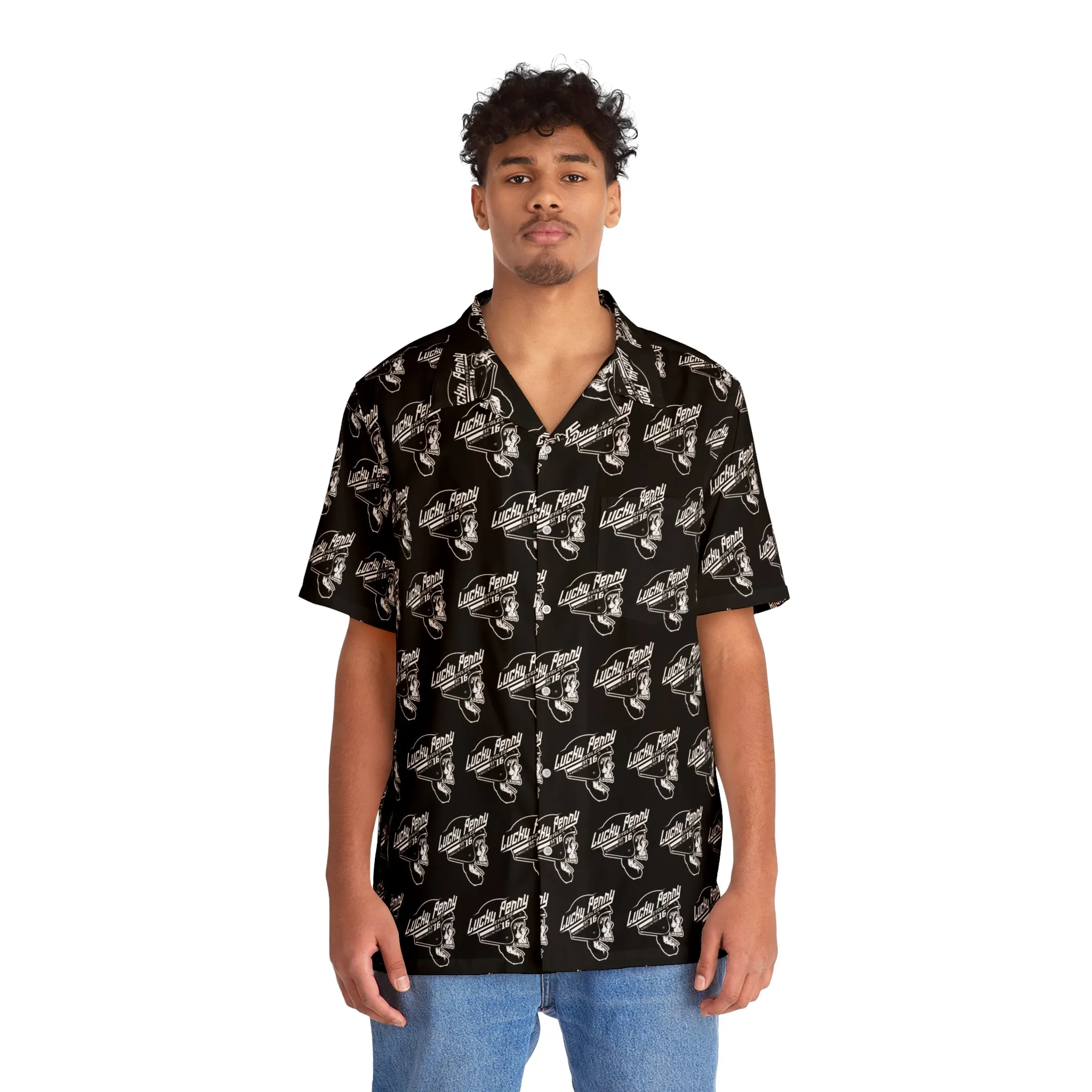 Lucky Penny Cycles Men's Hawaiian Shirt