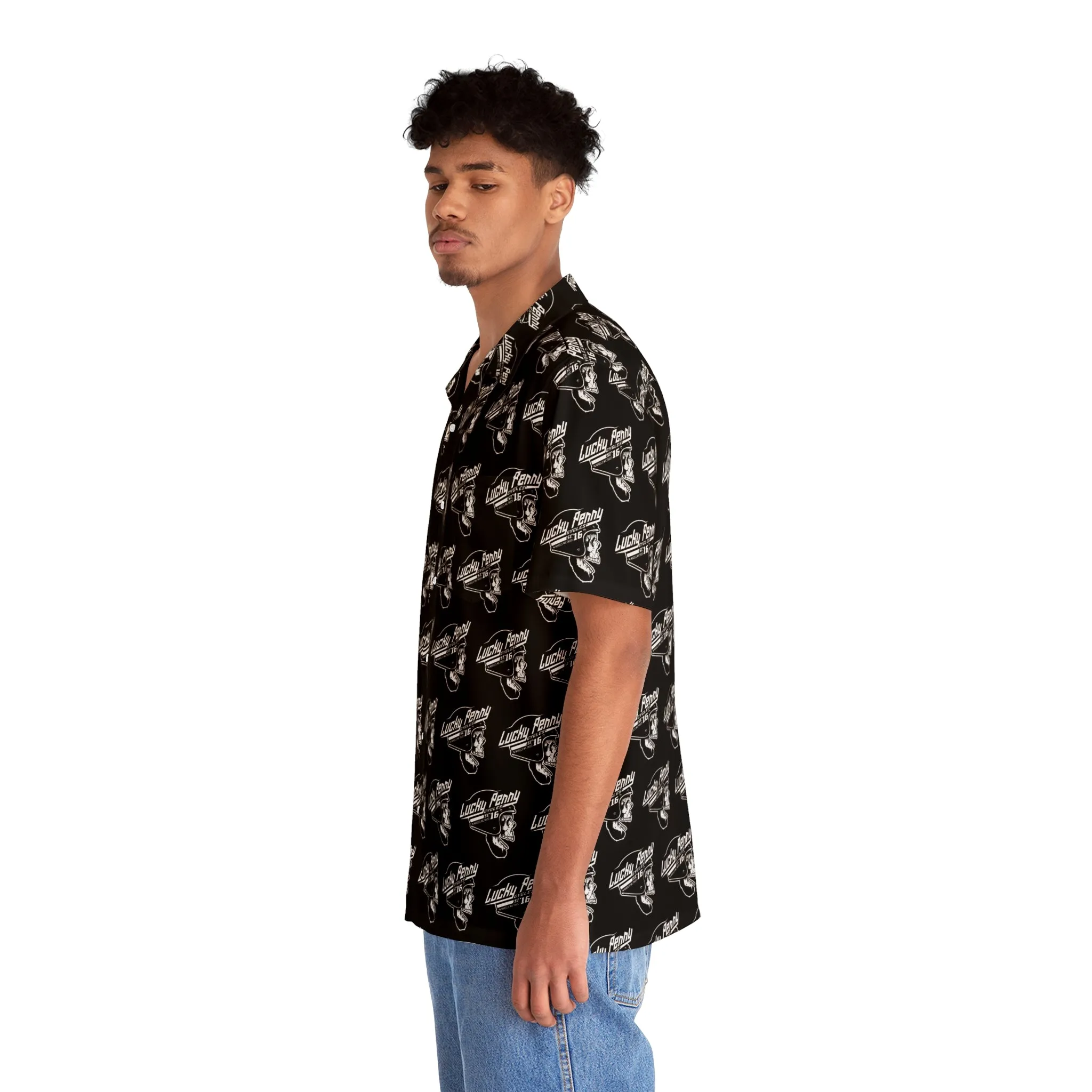 Lucky Penny Cycles Men's Hawaiian Shirt