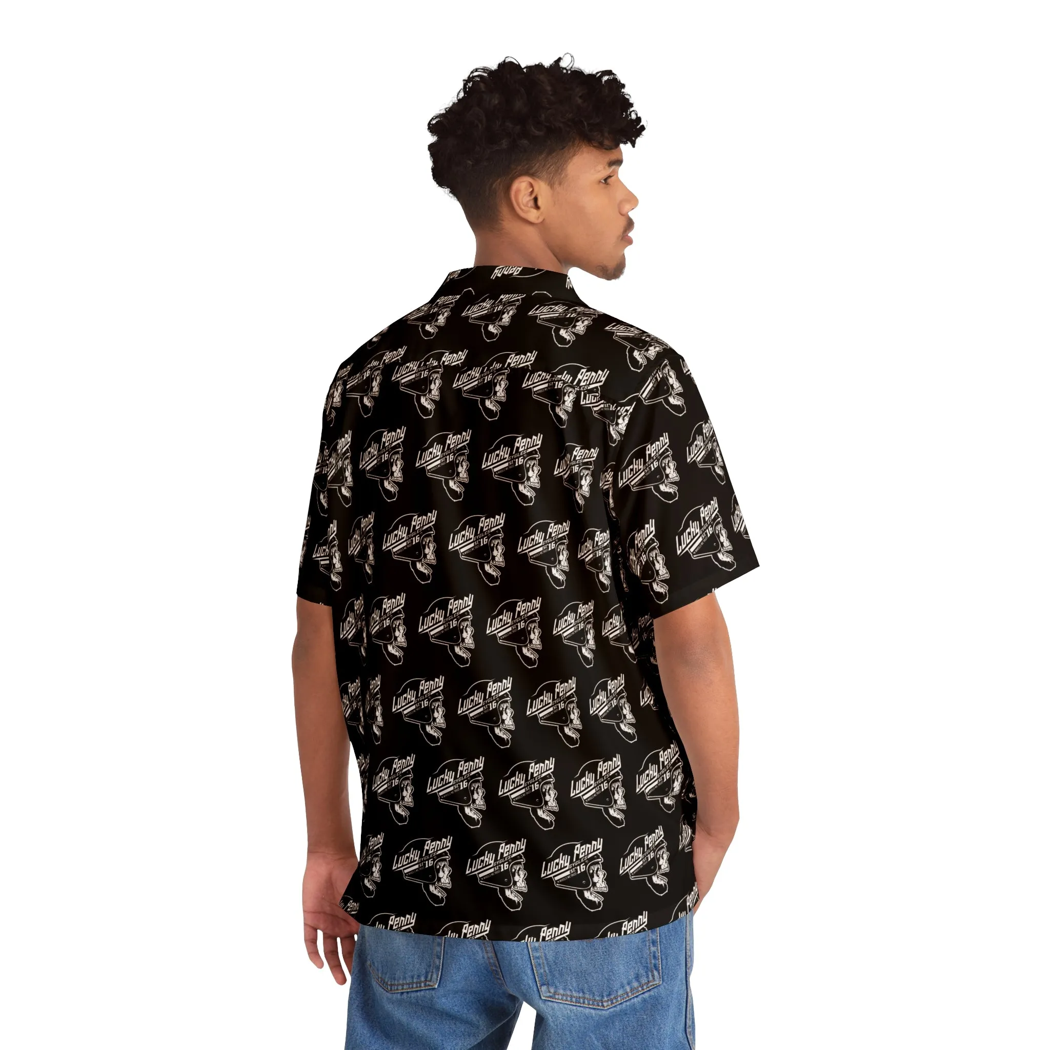 Lucky Penny Cycles Men's Hawaiian Shirt