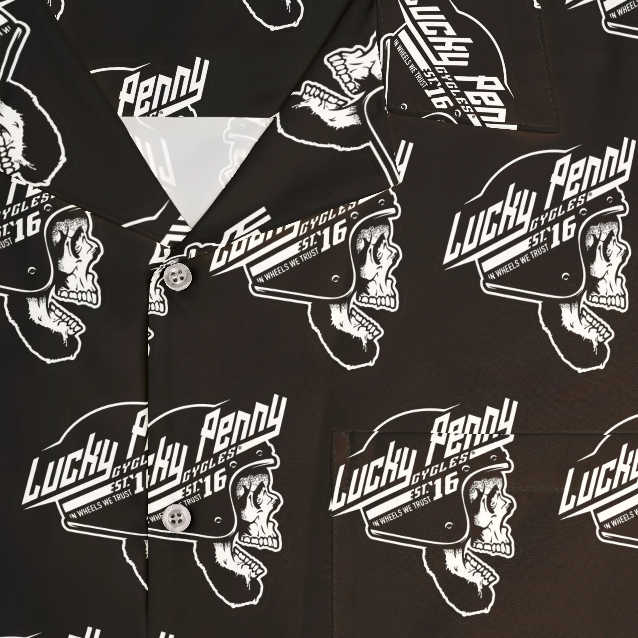 Lucky Penny Cycles Men's Hawaiian Shirt