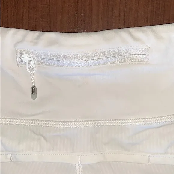 Lululemon Bright White Speed Up 4” Shorts 4