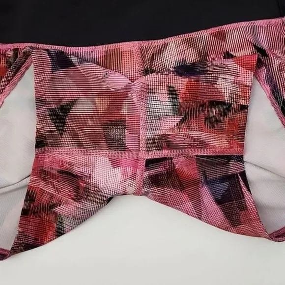 Lululemon Run Times Short II Sun Dazed Multi Pink Super Dark 4&quot; Inseam Size 4