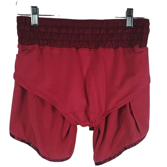 Lululemon Runner Shorts Built In Panty Pink/Red Women's Shorts 8