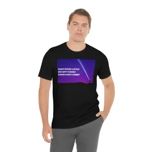 Mace Windu Loves His Viagra Based Light Sabre Short Sleeve Tee
