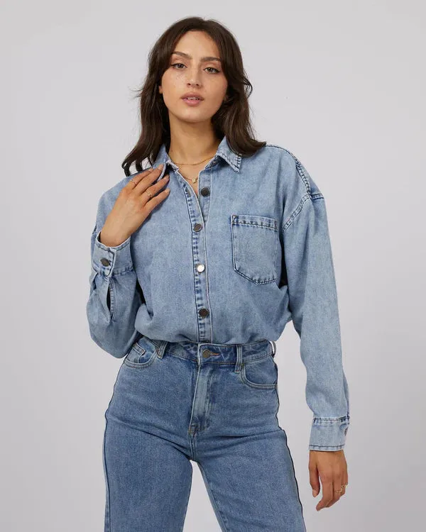 Maci Denim Shirt by All About Eve