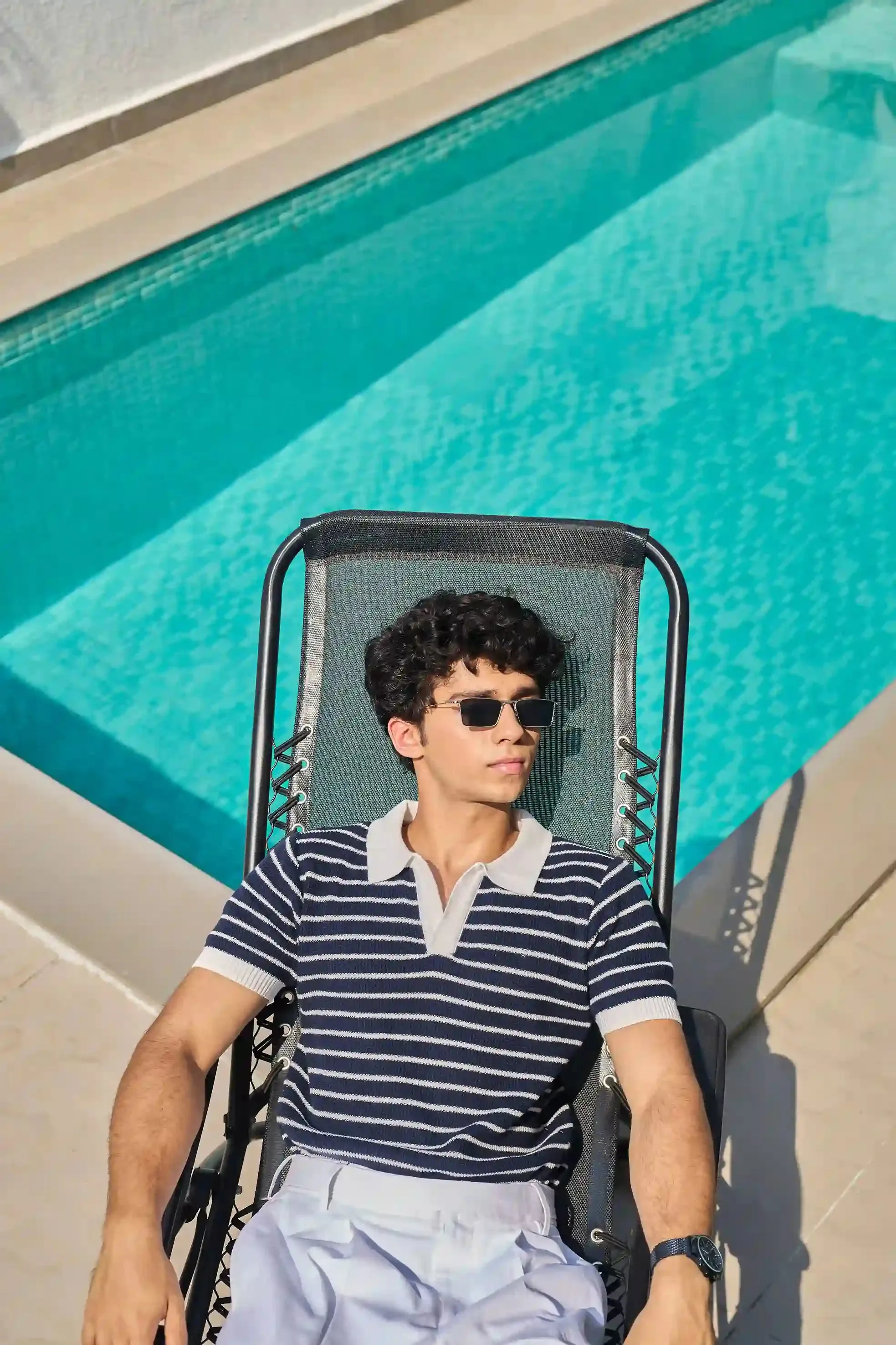 Mariner Knit Polo T-Shirt Navy Blue
