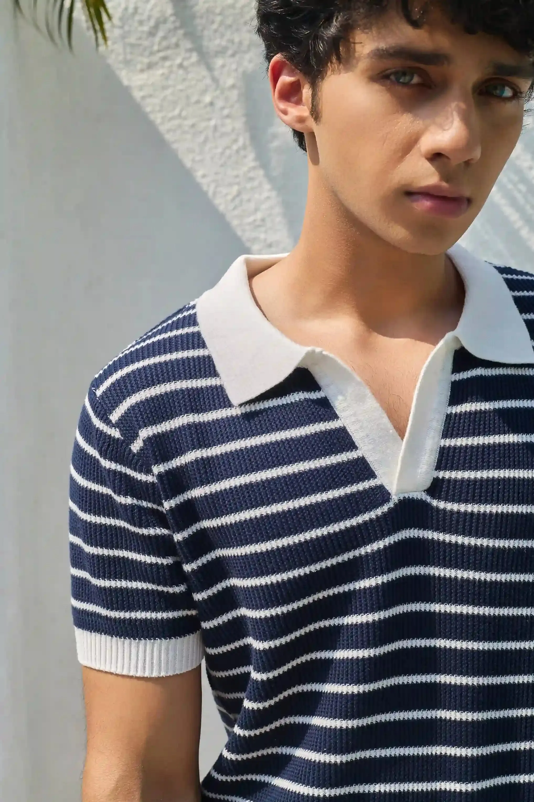 Mariner Knit Polo T-Shirt Navy Blue