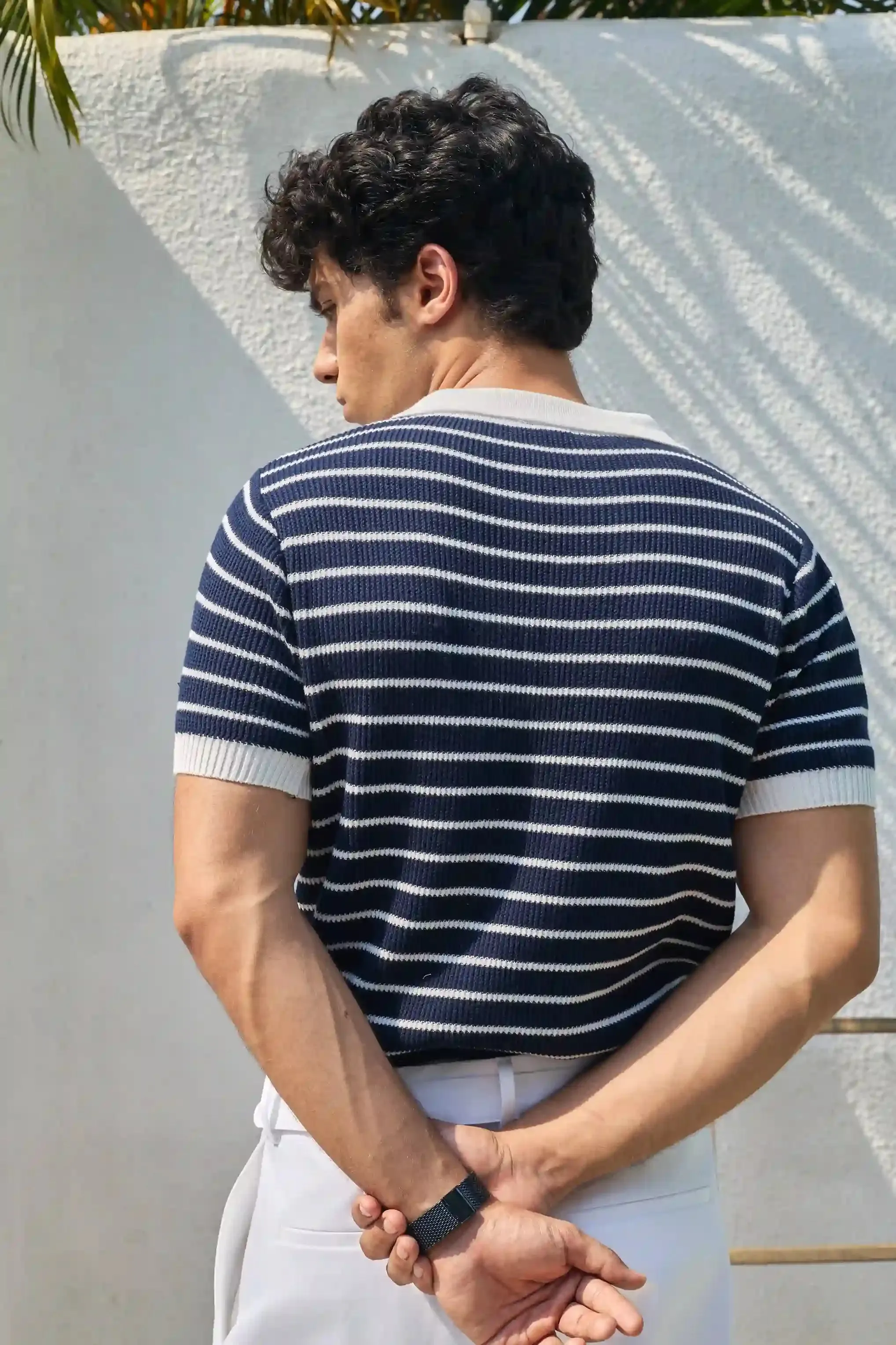 Mariner Knit Polo T-Shirt Navy Blue