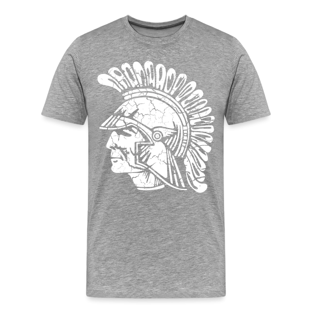 Mayfield High School Distressed Old School Trojan Head Logo
