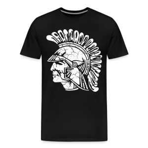 Mayfield High School Distressed Old School Trojan Head Logo