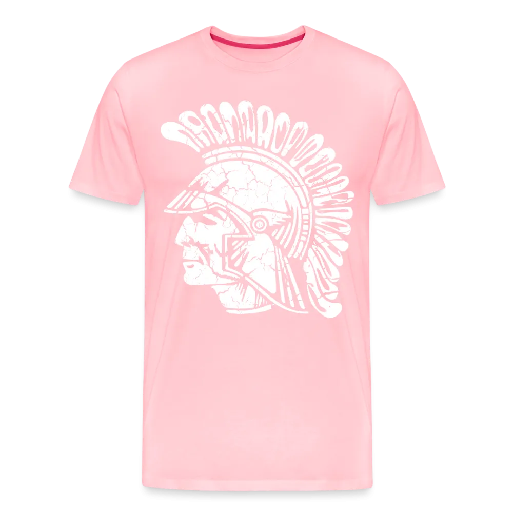 Mayfield High School Distressed Old School Trojan Head Logo