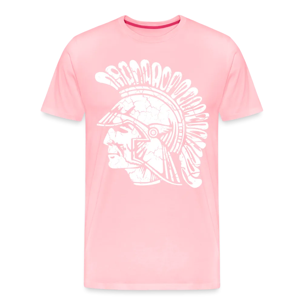 Mayfield High School Distressed Old School Trojan Head Logo