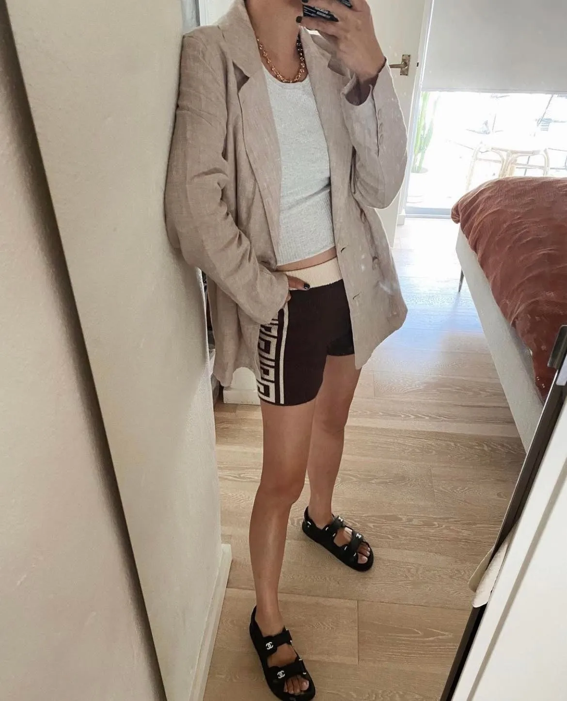 Maze Knit Short Cocoa
