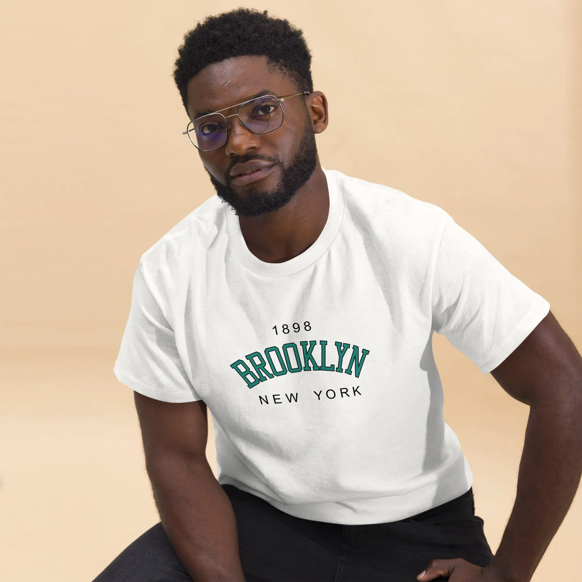 Mens 1898 Brooklyn New York College T Shirt