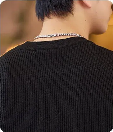 Men's Ribbed Sweater for a Casual Look