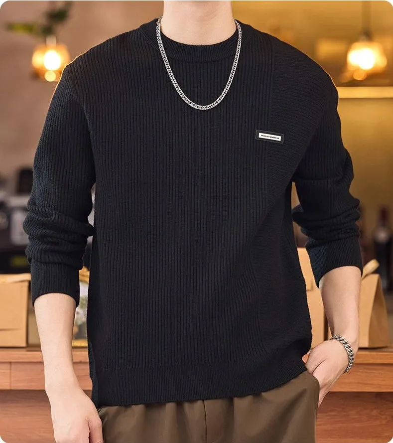 Men's Ribbed Sweater for a Casual Look