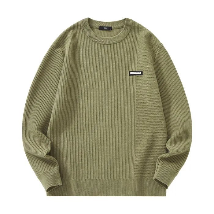 Men's Ribbed Sweater for a Casual Look