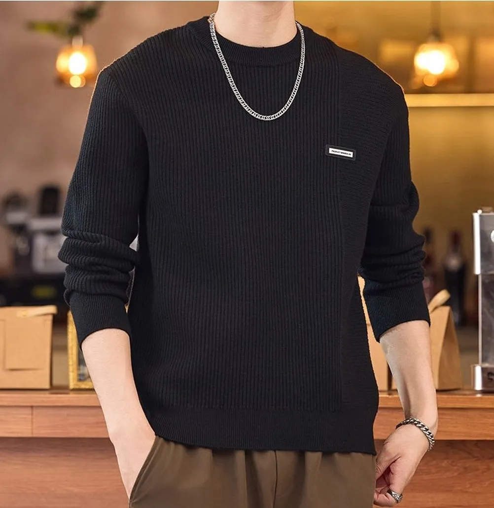Men's Ribbed Sweater for a Casual Look