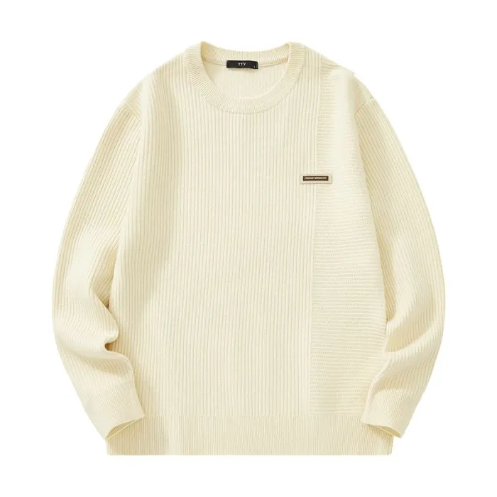 Men's Ribbed Sweater for a Casual Look