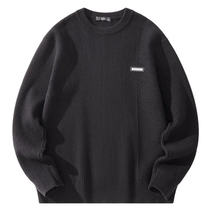 Men's Ribbed Sweater for a Casual Look