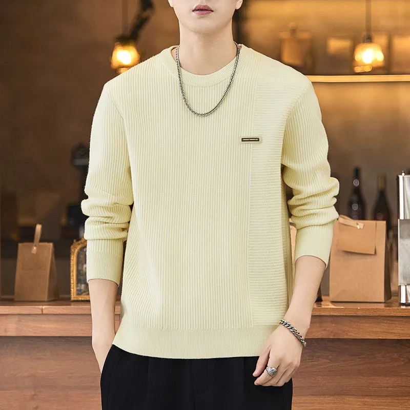 Men's Ribbed Sweater for a Casual Look