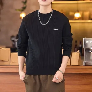 Men's Ribbed Sweater for a Casual Look