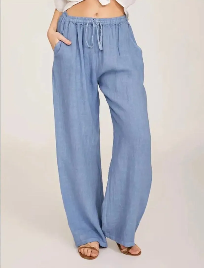 Mila | Airy Linen Pants | Casual & Comfortable | High Waist