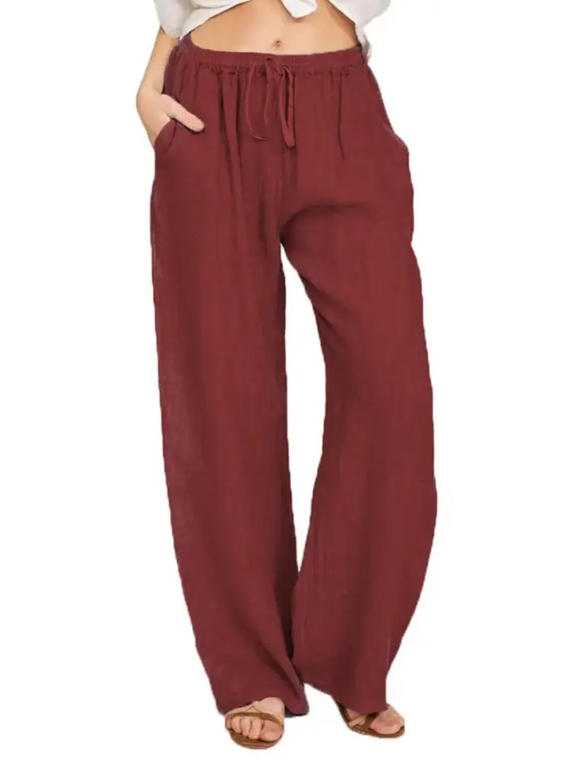 Mila | Airy Linen Pants | Casual & Comfortable | High Waist