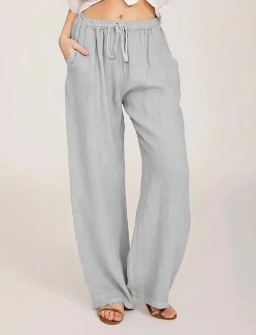 Mila | Airy Linen Pants | Casual & Comfortable | High Waist