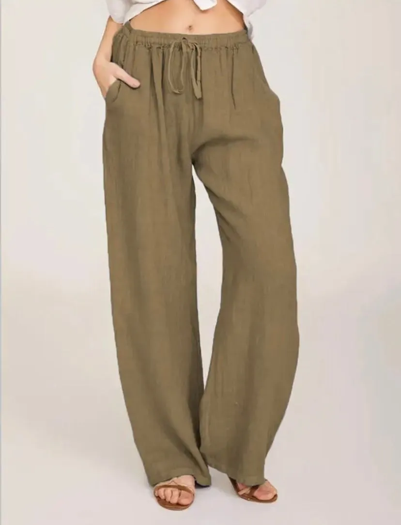 Mila | Airy Linen Pants | Casual & Comfortable | High Waist