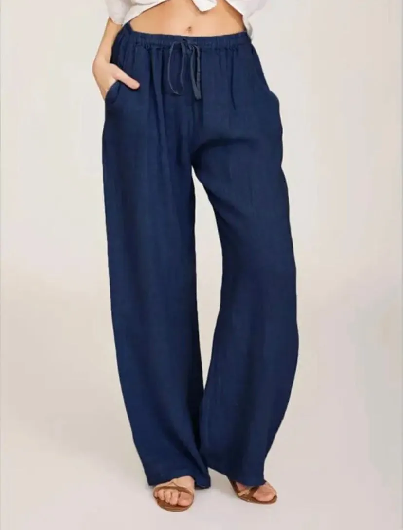Mila | Airy Linen Pants | Casual & Comfortable | High Waist