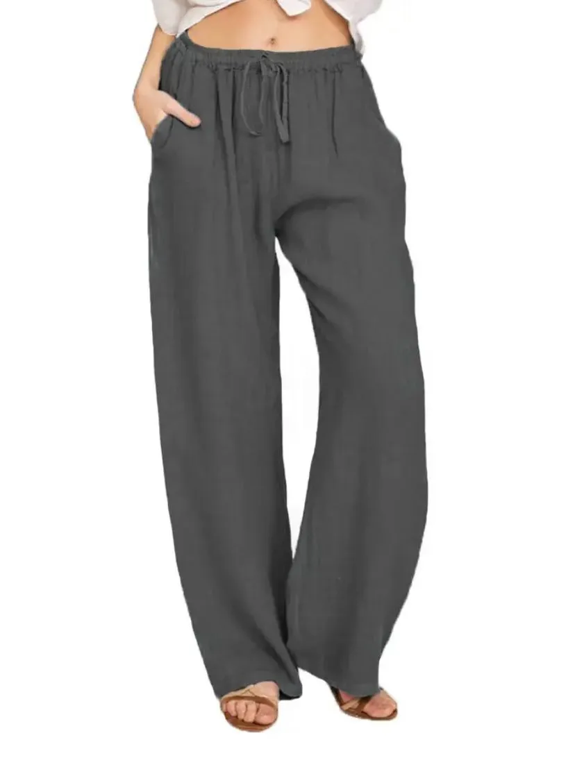 Mila | Airy Linen Pants | Casual & Comfortable | High Waist