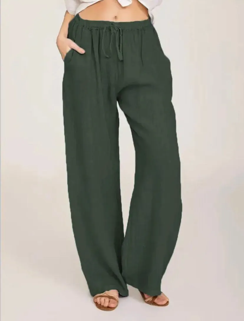 Mila | Airy Linen Pants | Casual & Comfortable | High Waist