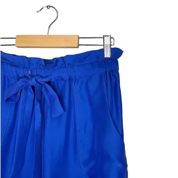 Milly Kori Gathered Shorts in Cobalt