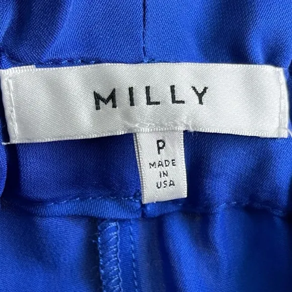 Milly Kori Gathered Shorts in Cobalt