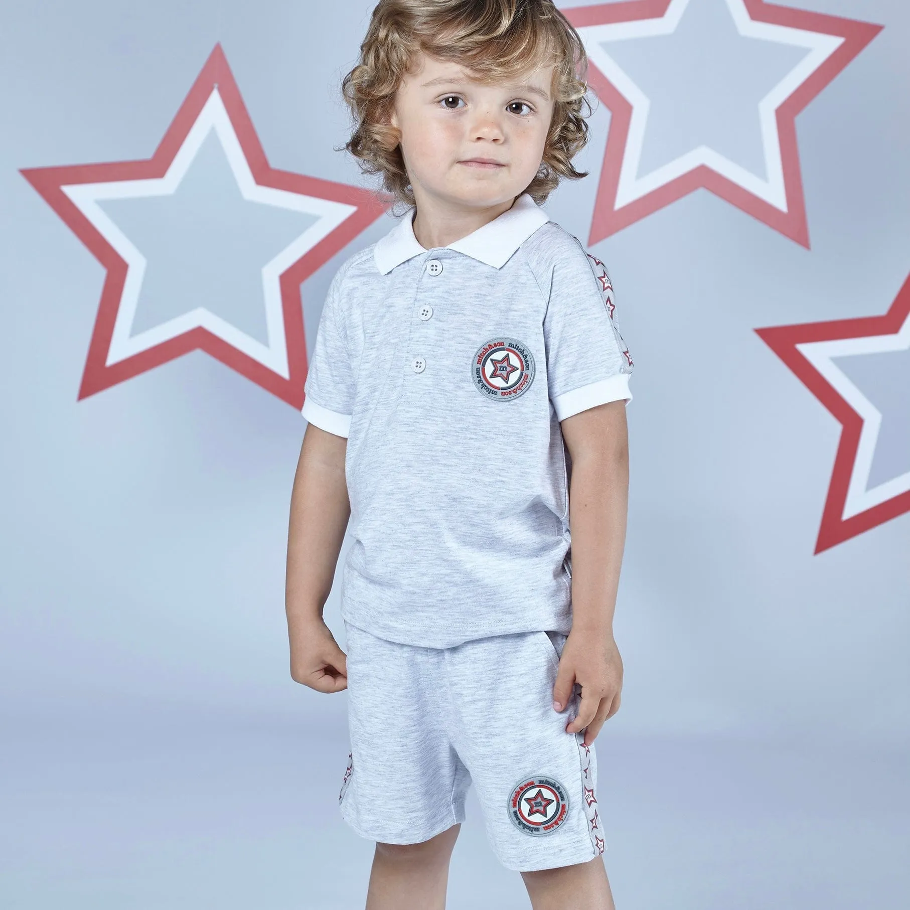 MITCH & SON - Lennox A Summer Star Polo Set - Grey