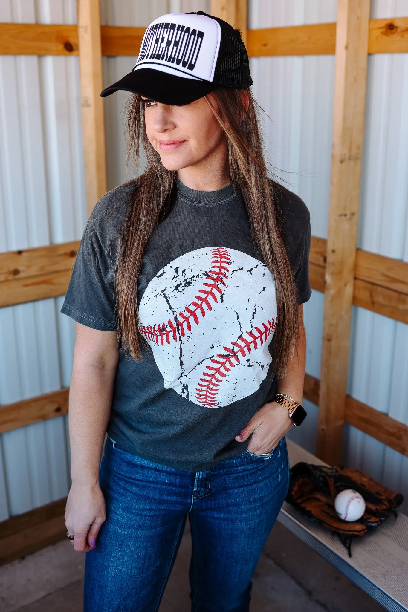 Mother Hood Trucker Hat - Black & White