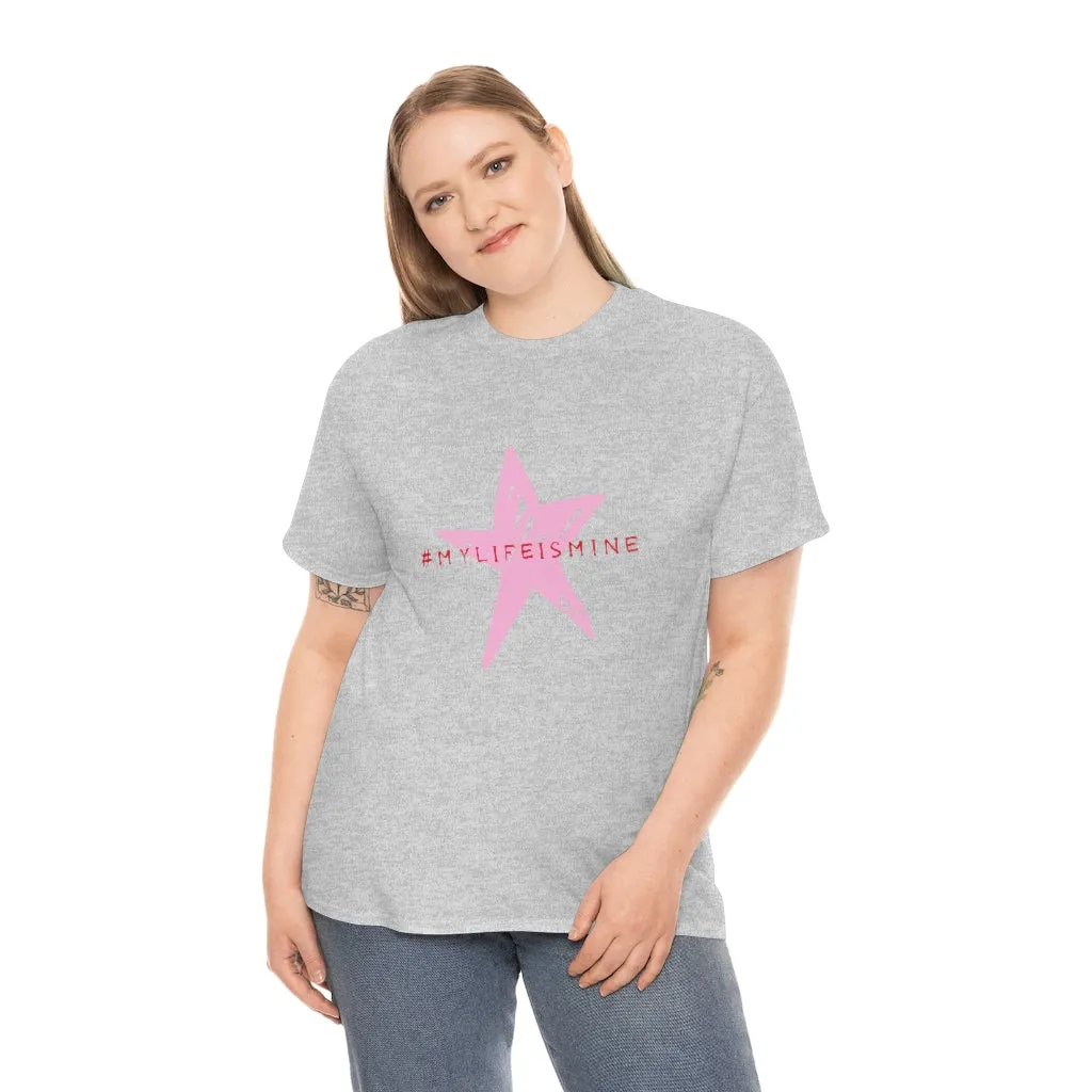My life is mine Tシャツ（ピンク星）ユニセックス男女兼用