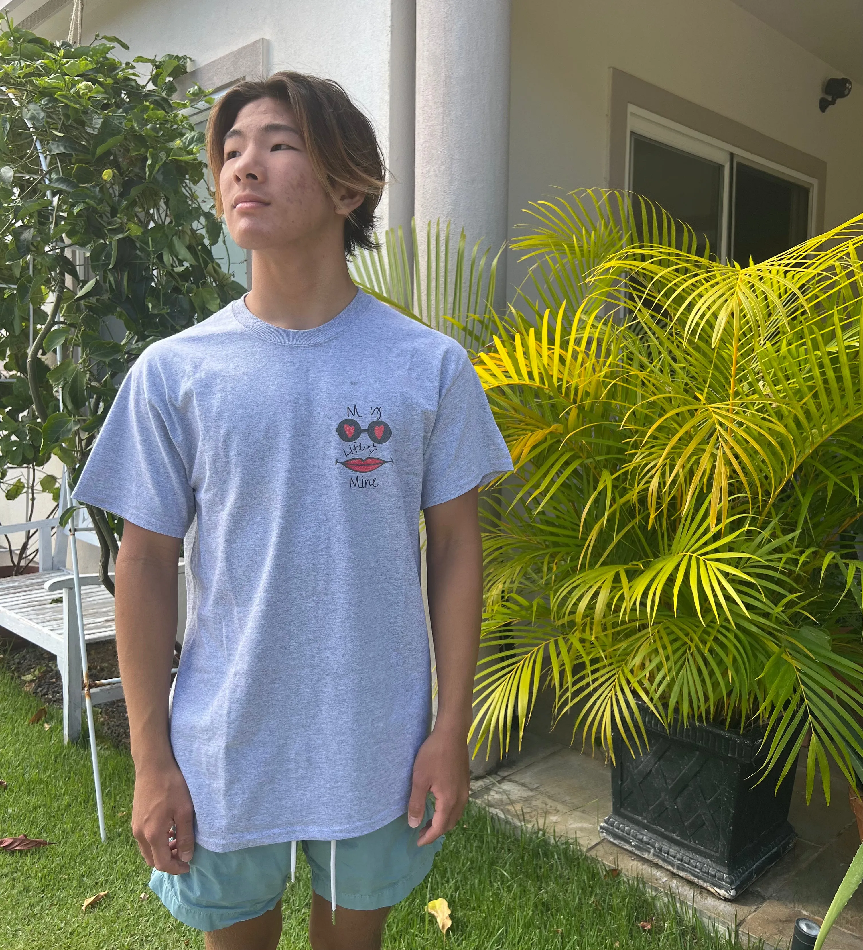 My life is mine Tシャツ（フェイス）ユニセックス男女兼用