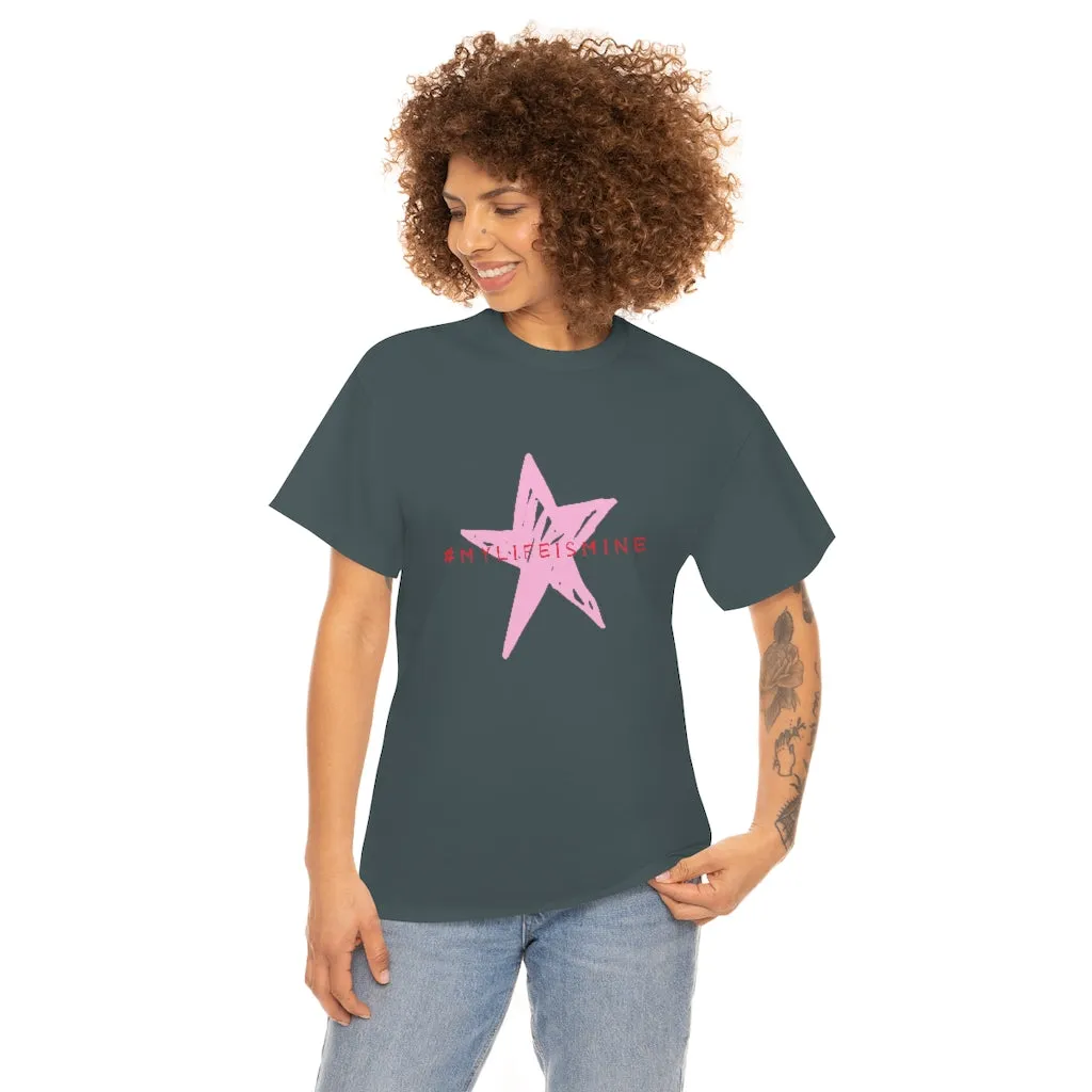 My life is mine Tシャツ（ピンク星）ユニセックス男女兼用