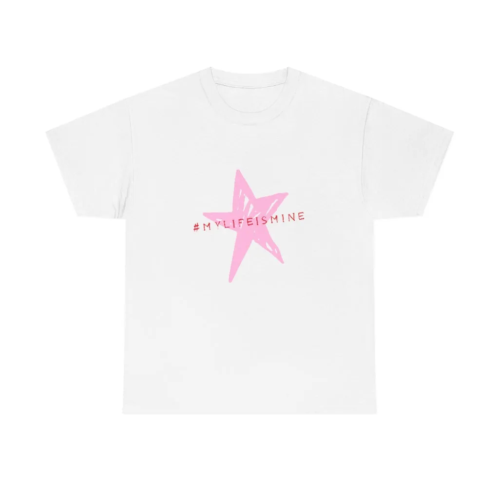 My life is mine Tシャツ（ピンク星）ユニセックス男女兼用