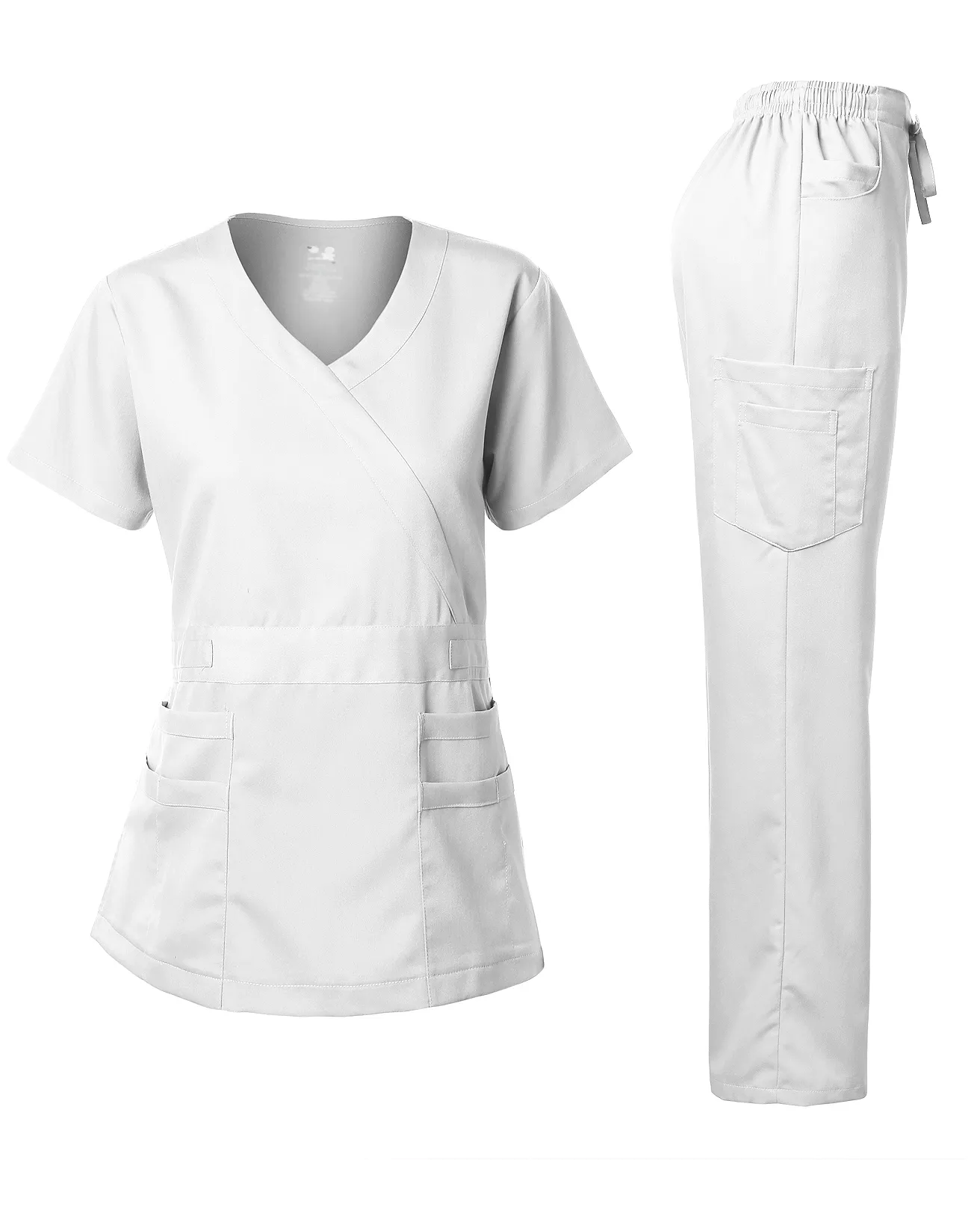 Natural Stretch Women's Y-Neck Scrub Sets [NS2102]