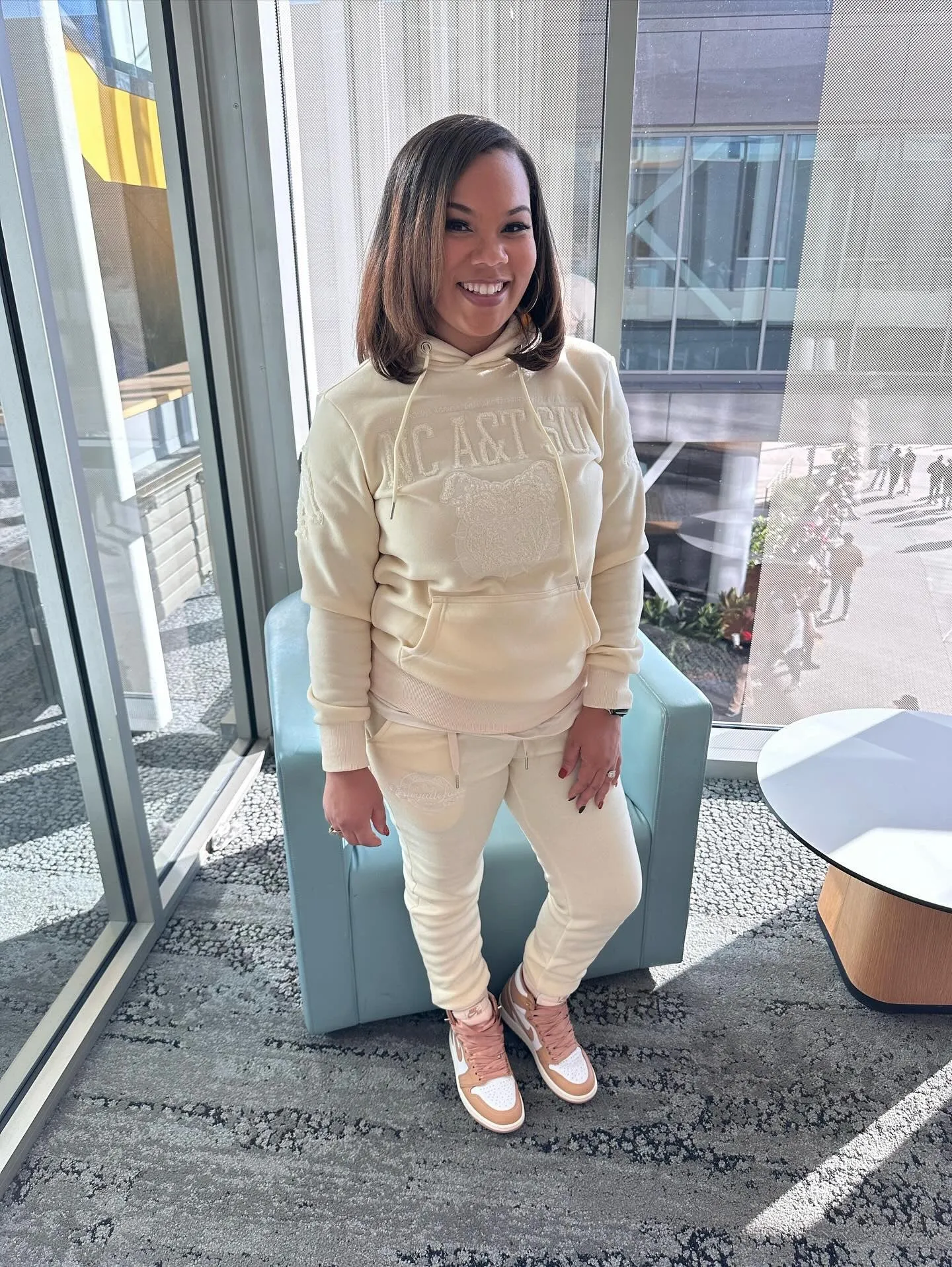 NC AT SU SET. | CREAM (Chenille) |  Hoodie / Jogger / GOAT Shorts  (aja)
