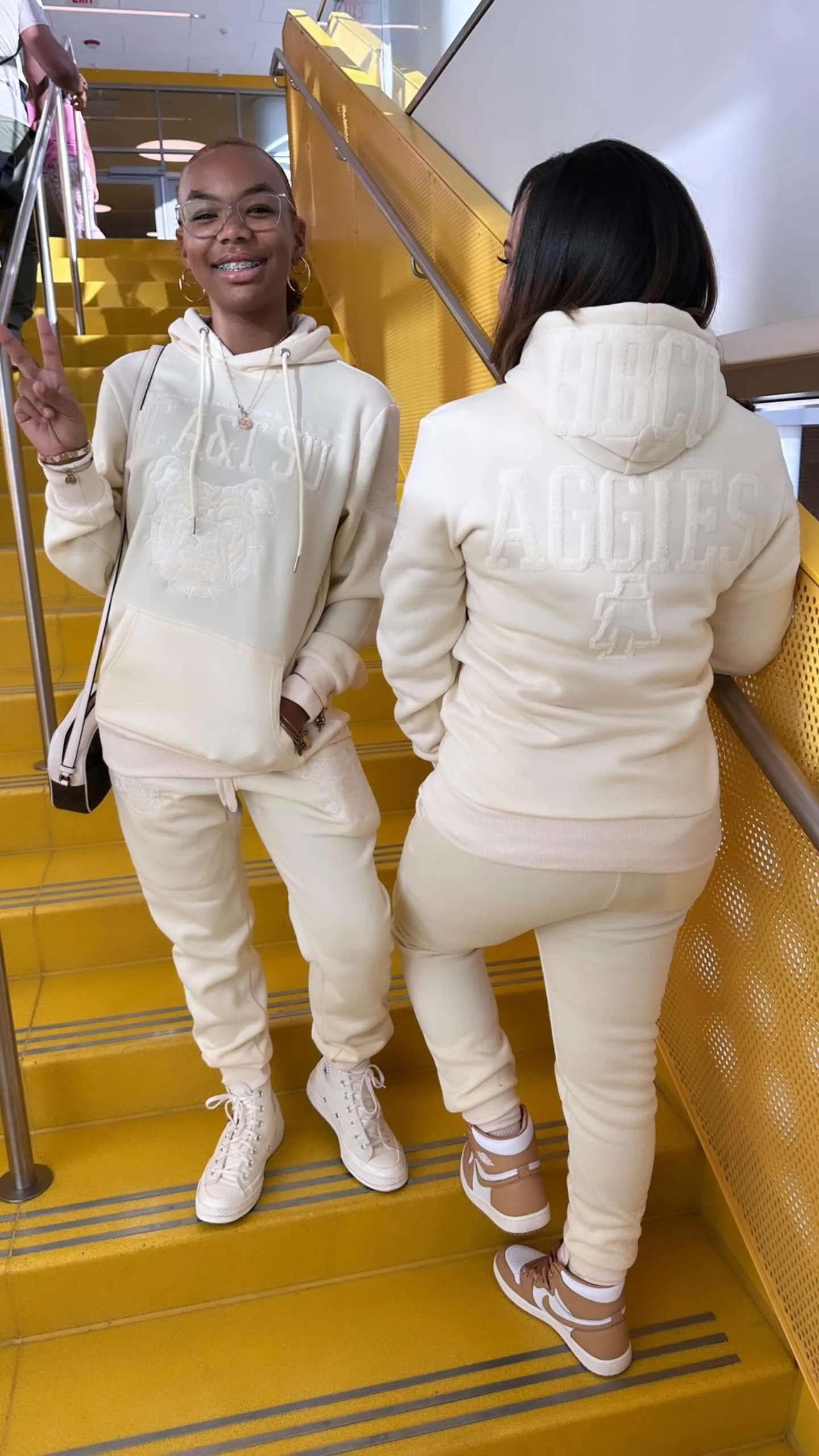 NC AT SU SET. | CREAM (Chenille) |  Hoodie / Jogger / GOAT Shorts  (aja)
