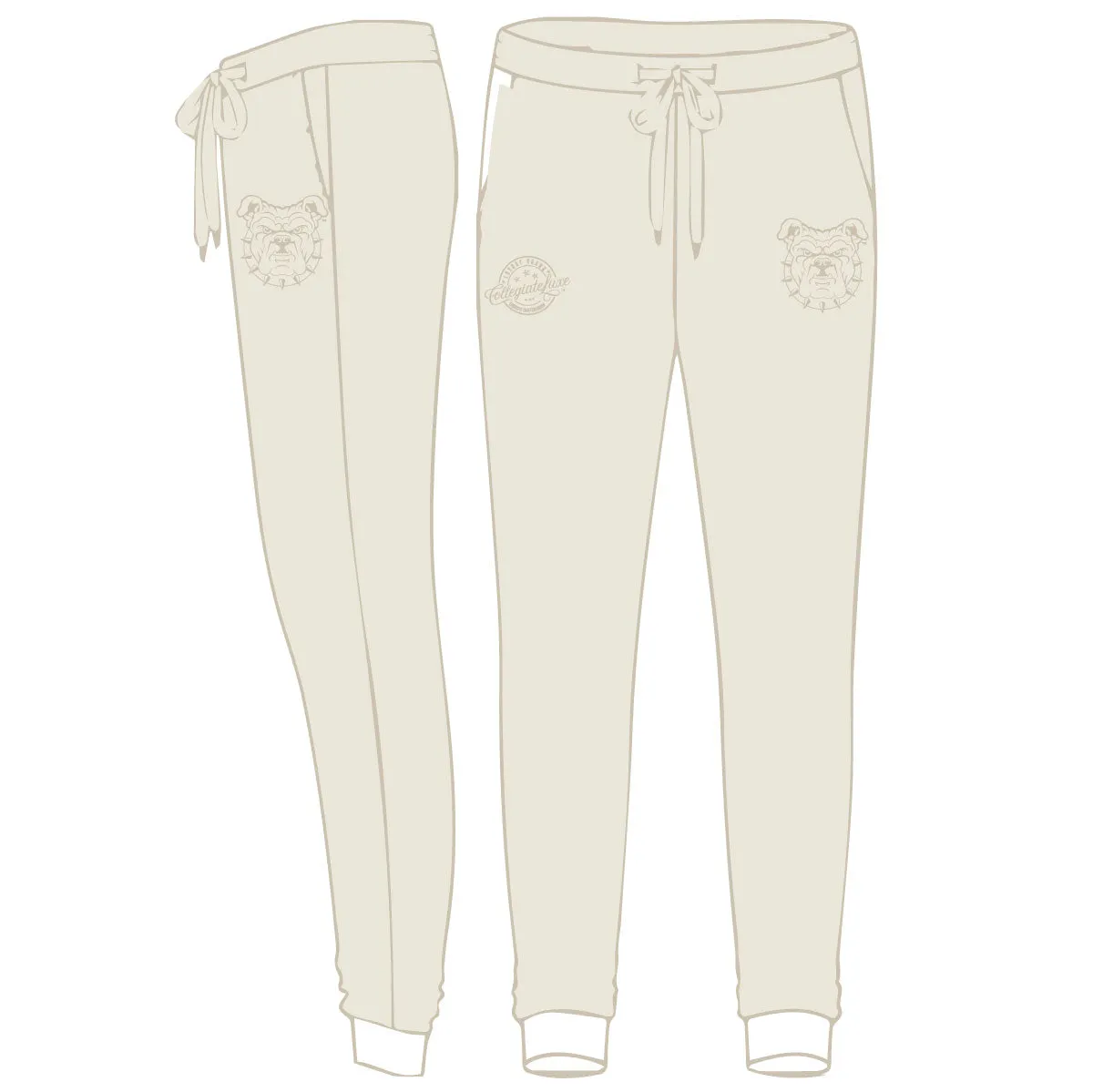 NC AT SU SET. | CREAM (Chenille) |  Hoodie / Jogger / GOAT Shorts  (aja)