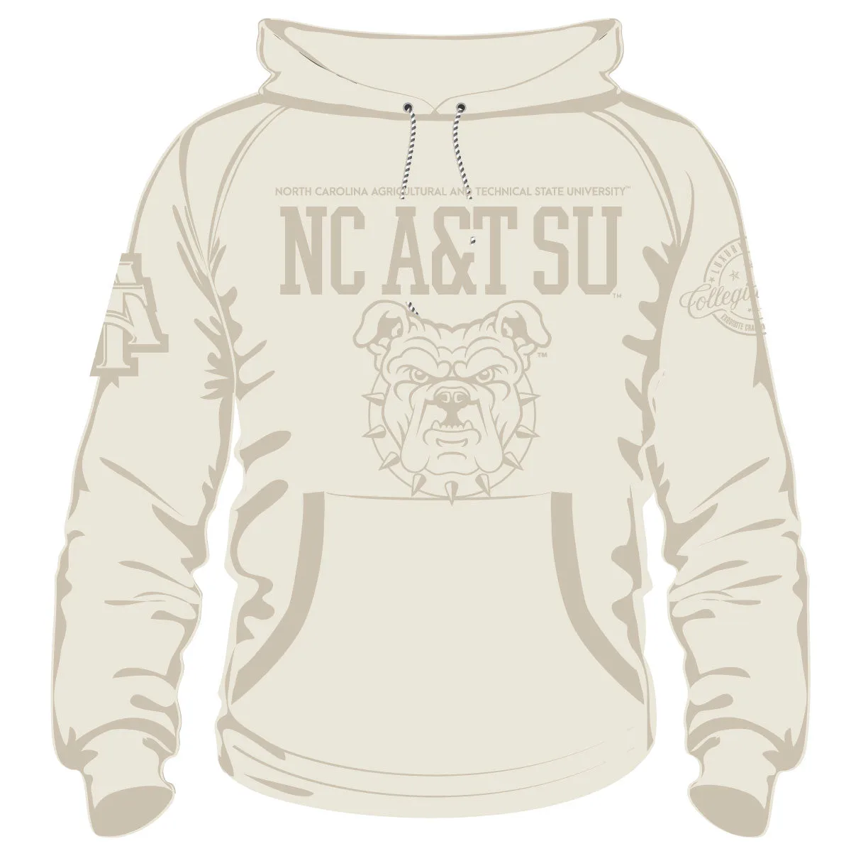 NC AT SU SET. | CREAM (Chenille) |  Hoodie / Jogger / GOAT Shorts  (aja)