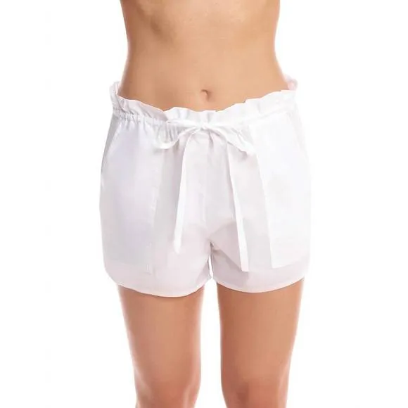 NEW COMMANDO cotton voile pleated short in white