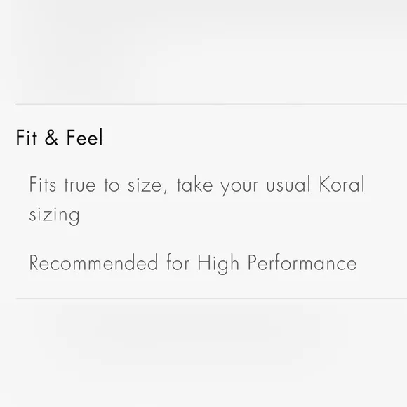 New Koral Women’s High Rise Shorts XS