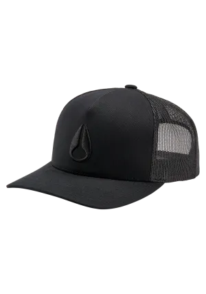 Nixon Iconed Trucker Hat - Black